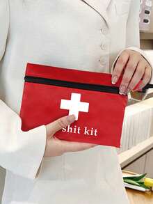 Rotes Kreuz Medizintasche, Erste-Hilfe-Set, Medizin-Aufbewahrungstasche. Kann Verbände, Masken, Desinfektionsmittel, Medikamente usw. aufbewahren. Geeignet für Ausflüge, Reisen, Abenteuer und den Einsatz im Krankenhaus. Kann als Geburtstagsgeschenk, Urlaubsgeschenk oder Geschenk für Krankenschwestern, Ärzte, Freunde, Familie und Angehörige verschenkt werden (nur Medizintasche, medizinische Artikel nicht enthalten). - Verschiedenfarbig - Übersicht 2