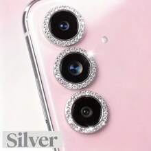 适用于三星 Galaxy S25 Ultra/S25 Plus/S25 FE/S24 Ultra/S23/S22 Ultra/A05s/A06/A14/A15/A16/A24/A25/A34/A35/A54/A55 的相机镜头保护膜 - [防摔] 钢化玻璃相机镜头保护盖，适用于日常、办公室、家庭使用。这款手机摄像头保护盖晶莹剔透，防水防震防摔防刮。 - 黑色 - 查看 4