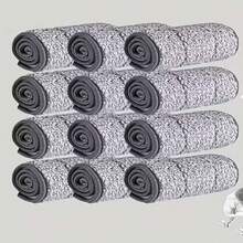 2/4/8/12pcs Reusable Microfiber Mop Pads - Washable, Reusable, Non-Shedding Flat Mop Pads, Adhesive Design, Cleaning Pads For Kitchen, Living Room, Bedroom, Hotel - Grey - View 14