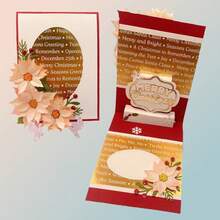 1件金属模切模具，2025金属切割模具，适用于纸卡制作、剪贴簿DIY卡片、相册工艺装饰、茶具切割模具 - 銀色 - 查看 3