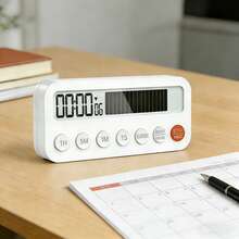 Creative Minimalist Visual Countdown Timer | Compact & Sleek, Doubles As Alarm Clock | Perfect For Students, Kids, Kitchen Baking & Cooking Time Management - Multicolor - View 8