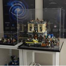 1 chiếc tủ trưng bày màu đen trong suốt, chống bụi, dùng để đựng đồ chơi, búp bê, ô tô, xe tải, mô hình, hộp sưu tập và trưng bày. - màu đen - Xem 4