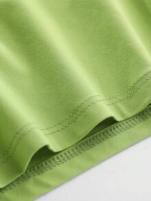 1 Piece Frog Disco Teen T-Shirt For Girls, Heart Sunglasses & Guitar Graphic Top, Spring & Summer School Daily Wear - Green - View 6