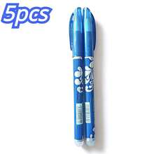 12pcs Blue Erasable Pens - Rubber Pencils, Erasable Pens With Erasers, Friction Pens With Erasers, Erasable Gel Pens, Children/Adult Writing Pens/Stationery - Sets - View 9