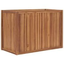 Raised Bed 100x50x70 Cm Solid Teak Wood - Brown - View 2