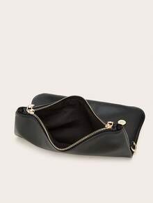 zijinling Geantă de umăr cu lanț pentru femei, geantă crossbody, geantă subraț cu lanț Litchi Grain, geantă pătrată mică la modă minimalistă, geantă de umăr și crossbody cu curea detașabilă