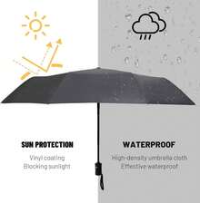 SY COMPACT Travel Umbrella Windproof Automatic Umbrellas Small Compact UV Sun Protection Factory Outlet Umbrella - ColorL - 查看 6