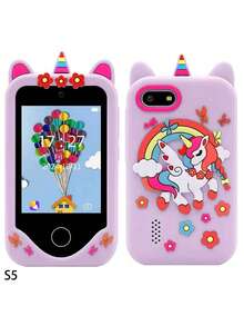 2.8英寸触摸屏益智玩具手机，内置游戏、音乐和故事，是送给3-12岁男孩女孩的理想礼物 - 彩色 - 查看 14