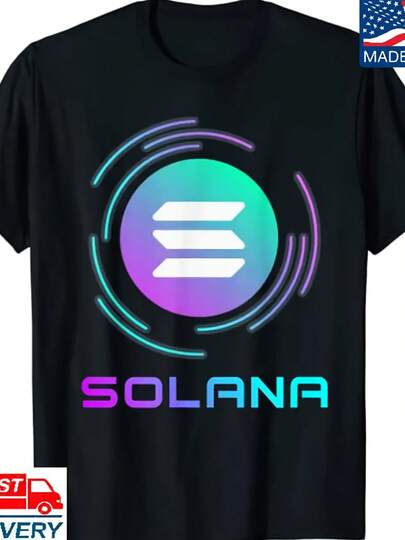 Cool Solana Sol Crypto Coin Blockchain To The Moon T Shirt