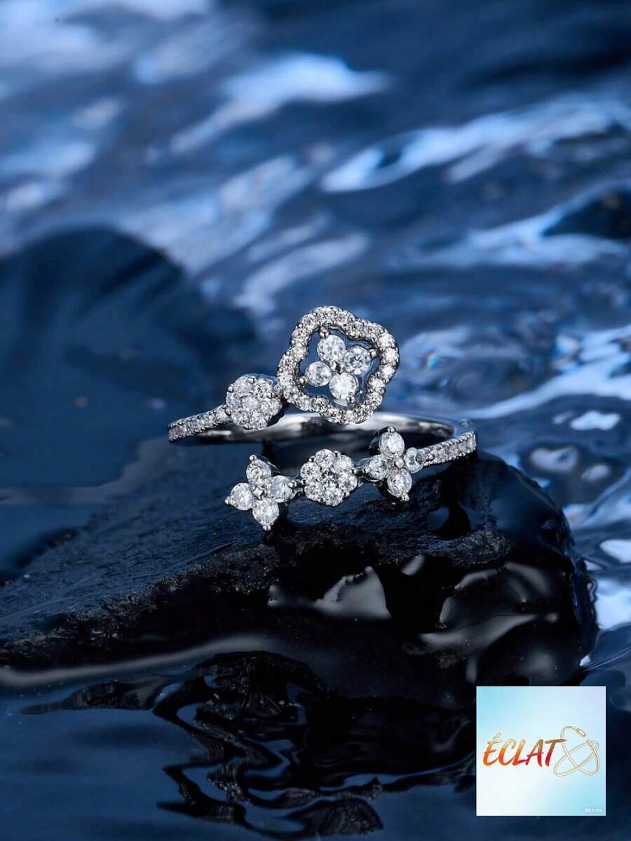 Copper Zirconia Inlaid Mini Ring (1Pc), Fashionable & Charming For Women, Great For Daily Wear And Gifting TTU4 - 022152 - View 1