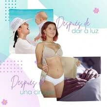 TendenciaFaja Postparto Postcirugía Alta Sin Varillas Maternidad. Beige de calidad premium