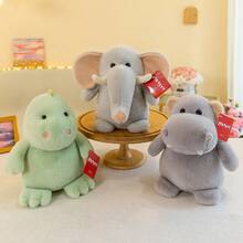TendenciaRegalo Niños Peluche Dinosaurio - Elefante E Hipopótamo 23cmCalidad premium - Elefante - Ver 5