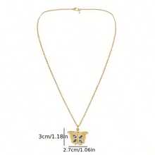 1Pcs Fashion Classic Open Butterfly Love Ladies Pendant Necklace Engraving I Love You  Proposal Valentine's Day Gift Jewelry - Màu sắc ngẫu nhiên - Xem 9