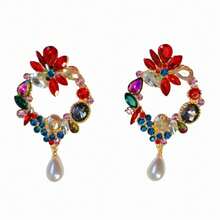 1 Pair Of Fashionable  Round Earrings Imitating Pearl Earrings,  Party Accessories, Valentine'S Day Gifts - 銀色 - 查看 7