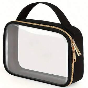 Kosmetyczka z uchwytem zatwierdzona przez TSA, unisexowa kosmetyczka zgodna z wymaganiami bagażu podręcznego