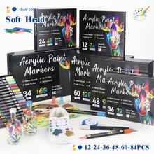 168pcs Dual-Tip Dual-Color Acrylic Marker Pens, DIY Hand-Painted Watercolor Pens, Art Stationery Set, Rich Colors, Strong Coverage, Quick-Drying, Water-Resistant, Suitable For Various Art Creations - Sets - View 4