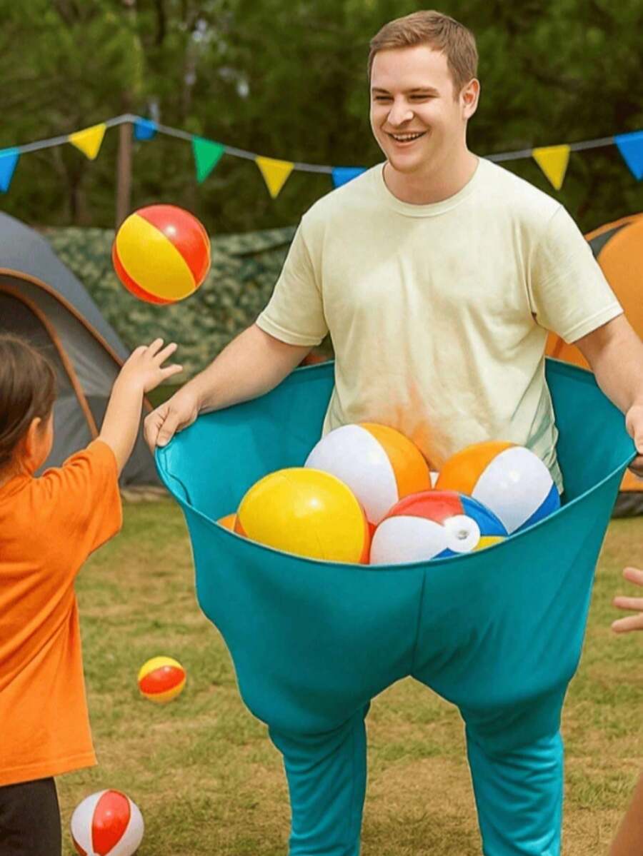 1. Granny Pants Yard Games, Detachable Super Stretchy Pants Suitable For Backyard BBQ, Parties, Relay Races, Harvest Festival, Outdoor Activities, Halloween, Christmas, Catch Games, Family Gatherings And Team Building Events - Multicolor - View 1