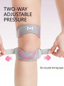 1pc Adjustable Patella Strap, Sweat-Absorbent Knee Band For Running, Basketball, Jump Rope, Fitness - Multicolor - View 5