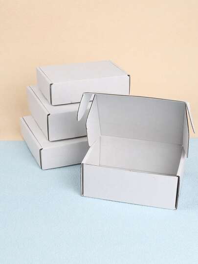 10个/套 瓦楞纸礼品盒、邮政运输盒、快递包装盒、包装材料、飞机纸箱、礼品盒、瓦楞纸板盒、送货盒、包装盒，适用于圣诞节、情人节