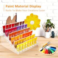 6-Tier Nail Polish Organizer Rack Acrylic Display Stand Holder For Nail Paint Tattoo Ink Ential Oil Sunglasses Storage For Salon Vanity Table Home Decor Holds 72 Bottles, Nail Supplies, Makeup, - 無色 - 查看 3