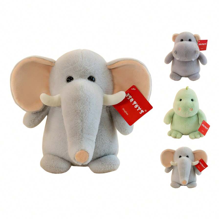 TendenciaRegalo Niños Peluche Dinosaurio - Elefante E Hipopótamo 23cmCalidad premium - Elefante - Ver 1