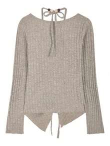 Women's Casual Square Neck Raglan Sleeve 2 In 1 Knit Sweater, New Design Top - Khaki - View 6