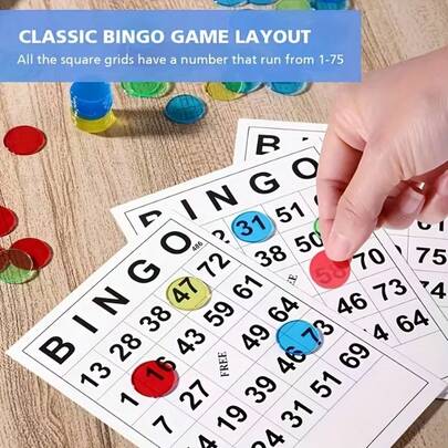 60pcs Non-Repeating Number Bingo Cards, Number Cards Suitable For Family Holiday Party Interaction, Essential For Outdoor Travel Games, Perfect Gift