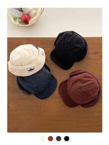 布標燈芯絨雷鋒帽