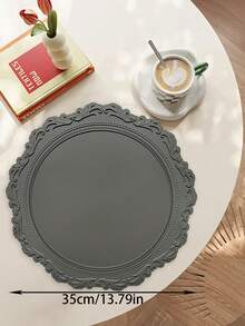 1 件 35 厘米硅胶防滑餐垫，北欧风格餐桌装饰垫，可水洗，易清洁，可擦拭，防滑，优雅餐垫，餐桌摆设，厨房桌面垫，节日婚礼装饰 - 彩色 - 查看 7