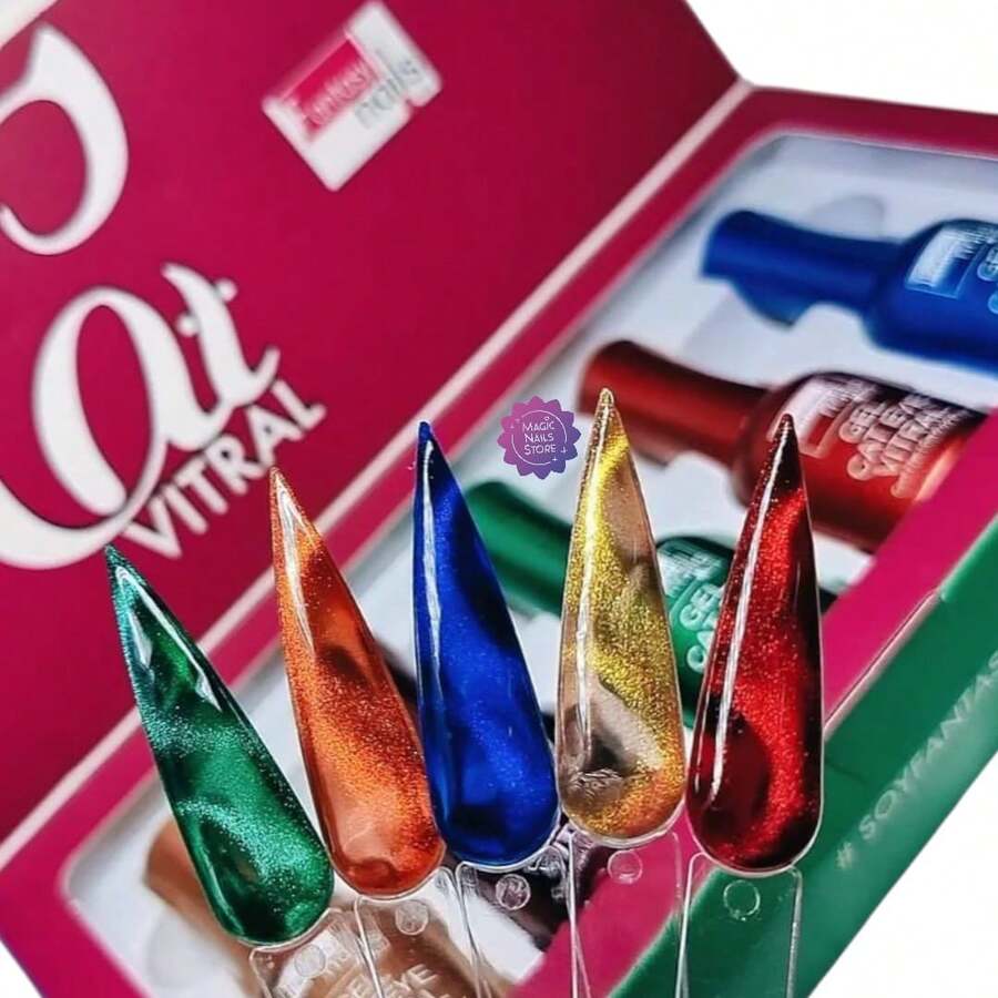 Gama Cat Vitral Gel 15 Ml Semipermanente Fantasy Nails - Multicolor - Ver 1