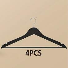 Customizable Text/Logo Wooden Thicker Non-Slip Hanger, Clothes Rack, Coat Hangers, Pants Hanger, Household Wood Hanger