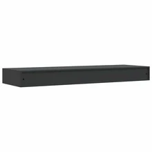 Larryhot Mensola a Muro Galleggianti con Cassetto Nera 80x25x8 cm, Facile da assemblare, dall'estetica elegante e raffinata, pratica per riporre gli oggetti, la scelta ideale per l'organizzazione e la decorazione domestica - nero - Visualizzare 6