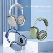 Los auriculares inalámbricos Bluetooth P9 cuentan con cancelación de ruido y un diseño supraaural, lo que los convierte en los auriculares ideales para jugadores. - Verde - Ver 2