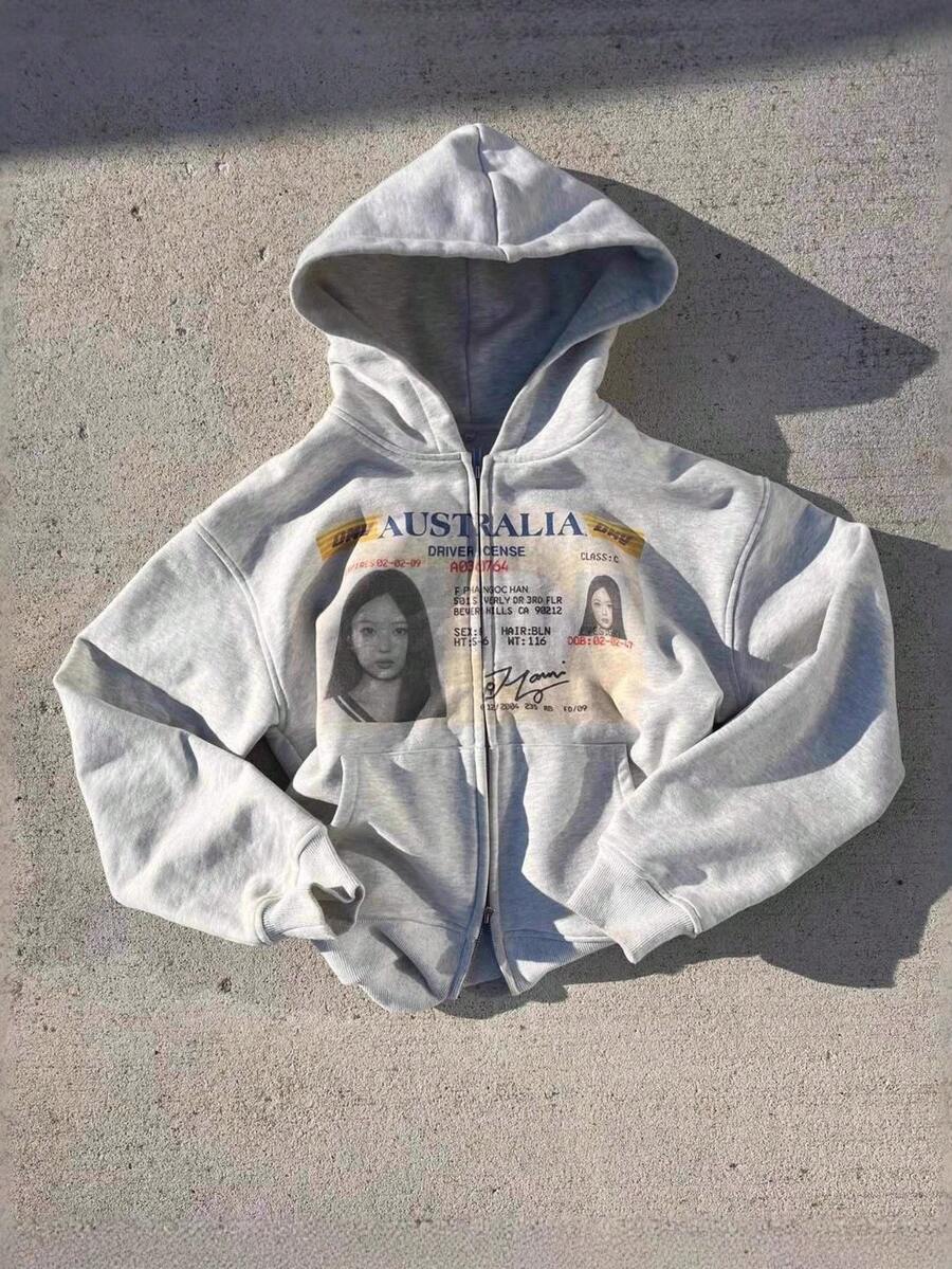 2025 New Y2k American Retro  Zipper Cardigan Street Style Printing Men's And Women's Same Hoodie Wholesale - 1 - 查看 1