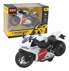TendenciaNiño Alear Kawasaki Motocicleta Juguete Carros Escala 1:14Calidad premium - Ducati blanca - Ver 13