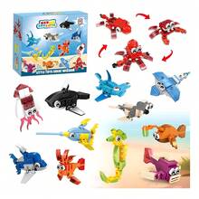 TendenciaJuguetes De Bloques Animales: 12 Estilos, 336 Piezas 1 Reino MarítimoCalidad premium - 1 - Ver 1