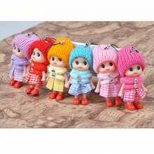 1pcs Cute Small Woolen Hat Confused Doll Palm Doll Doll Key Phone Chain Pendant - Multicolor - View 5