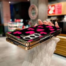 Electroplating + PU Faux Leather Compatible With Samsung Galaxy Z Fold7/6/5/4/3/Galaxy Z Flip 6/5/4/3/ Moto ZR40/50/60ULTRA Pro Phone Case Foldable Screen MY91 - 金色 - 查看 5