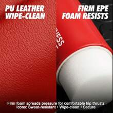 XGKAlmoaa de empuje de cadera extra gruesa para ejercicios de glúteos cojín de barra para puentes de glúteos prensa de banco entrenamiento acceso de gimno para mujeres y - como en la foto - Ver 5