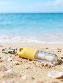 1pc 5ml Transparent Lip Gloss Tube With Keychain,Easy To Carry,Refillable Lip Gloss Bottle, Clear Lip Gloss Tubes With Wand, Lip Oil Dispensing Tube,Travel Lip Gloss Storage,Portable Lip Gloss Dispenser Bottle Keychain/Bag Charm - Multicolor - View 7