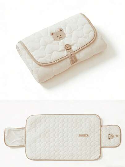 1 件折叠式婴儿尿布更换垫便携式防水垫