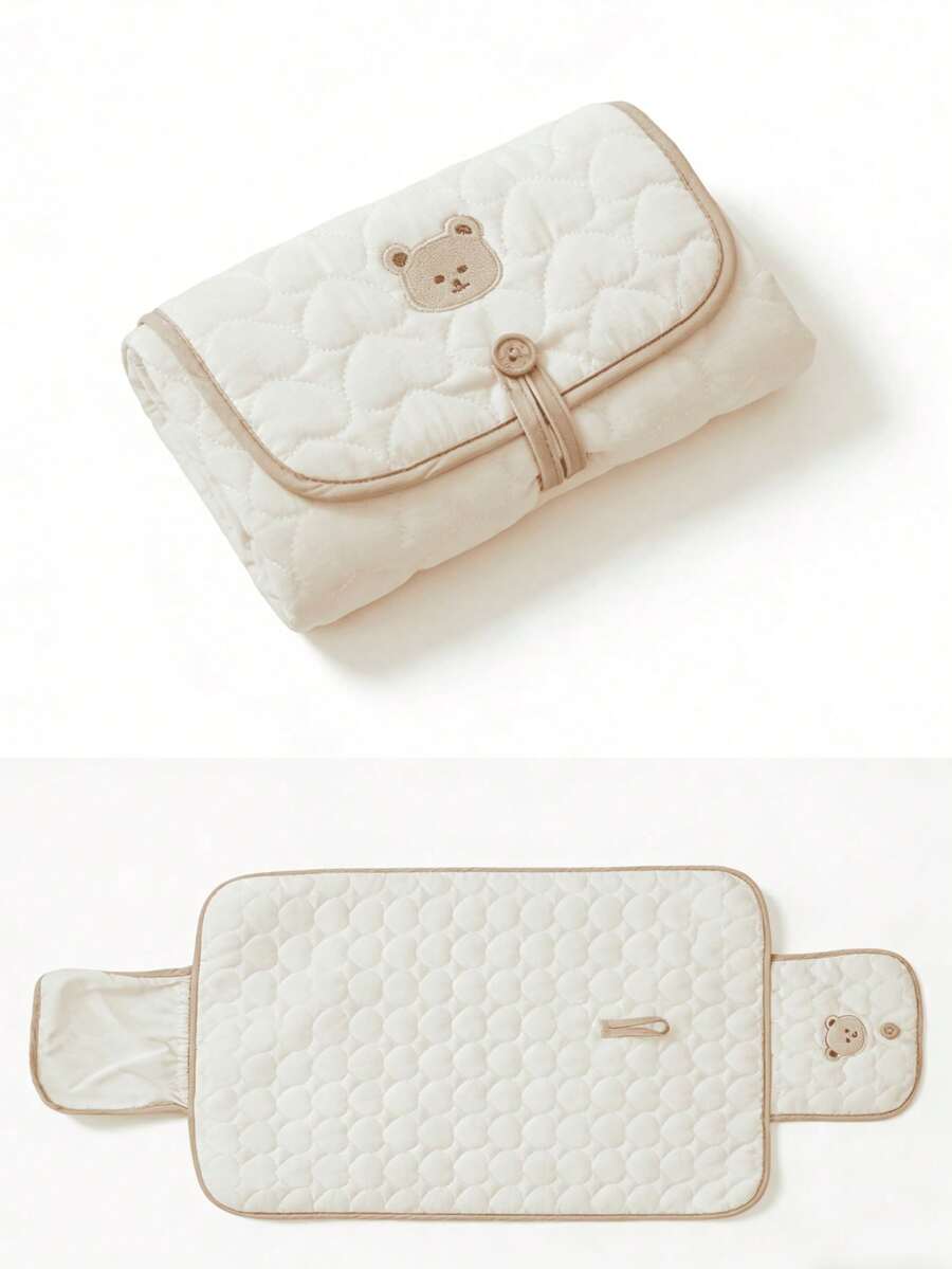 1 件折叠式婴儿尿布更换垫便携式防水垫