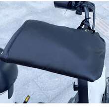 两副摩托车手套，带保暖内衬 - PU 皮革材质，反光设计，适合夜间骑行，适合户外骑行和冬季骑行。 - 彩色 - 查看 7