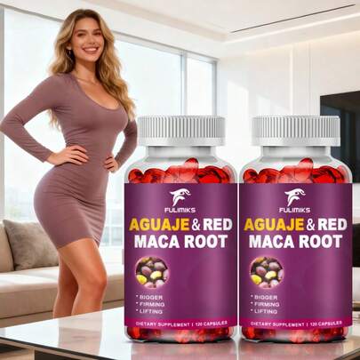 Fulimiks Booty Capsules For Women, With Maca Root, Support Thicker, Firming, Lifting & Smoothing Contours, Confident, Shining, For Hormonal Balance