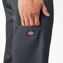 Dickies Men's Loose Fit Double Knee Work Pants Charcoal D85283CH - Charcoal Grey - View 5