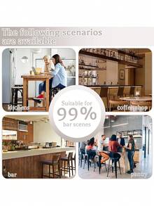 Set Of 2 Bar Stools,With Chrome Footrest And Base ,360° Swivel Height Adjustable Mechanical Lifting Velvet + Golden Leg, Simple Bar Stool With Back And Arm.High Chair For Restaurant, Coffee Shop,Kitchen Island And Home Bar.Furniture Living Room - 米色 - 查看 8