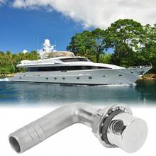 90° 316 Stainless Steel Marine Vent Elbow - Corrosion Resistant Deck Vent Fitting For 5/8" ID Pipe, Universal Ventilation Hardware For Boats, Yachts And RVs