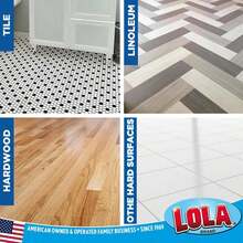 LOLA Squeeze Sponge Mop W_Poly Foam &Amp; A Natural Cellulose Layer, Absorbs And Wicks Moisture, Hard Surface Cleaner, Refillable, 9 Wide Head - MàuD - Xem 5