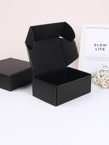 Bộ 10 hộp quà bằng giấy sóng, hộp vận chuyển bưu phẩm, hộp đóng gói chuyển phát nhanh, vật liệu đóng gói, hộp vận chuyển hàng không, hộp quà tặng, hộp bìa cứng sóng, hộp giao hàng, hộp đóng gói, thích hợp cho Giáng sinh và Ngày Valentine. - màu đen - Xem 9
