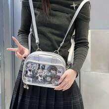 Ita Bag Ita Backpack With Insert Big Capacity Single Shoulder Bag Crossbody Bag Y2k Handbag Commuter Bag (Black),Black - Black - View 5